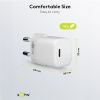 USB-C snellader Nano | 1 poort | 30W | GaN | Power Delivery | Wit LDR03646 - 3