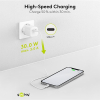 USB-C snellader Nano | 1 poort | 30W | GaN | Power Delivery | Wit LDR03646 - 5