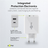 USB multipoort oplader | 2 poorten | USB-A & USB-C | 30W | Power Delivery | Wit LDR03629 - 5