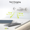 USB multipoort oplader | 2 poorten | USB-A & USB-C | 30W | Power Delivery | Wit LDR03629 - 6