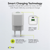 USB multipoort snellader | 2 poorten | USB-A & USB-C | 20W | GaN | Power Delivery | Wit LDR03648 - 4