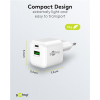 USB multipoort snellader | 2 poorten | USB-A & USB-C | 20W | GaN | Power Delivery | Wit LDR03687 - 4