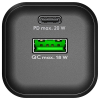 USB multipoort snellader | 2 poorten | USB-A & USB-C | 20W | GaN | Power Delivery | Zwart LDR03688 - 2