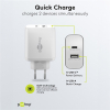USB multipoort snellader | 2 poorten | USB-A & USB-C | 45W | GaN | Power Delivery | Wit LDR03642 - 4