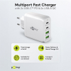 USB multipoort snellader | 4 poorten | USB-A & USB-C | 68W | GaN | Power Delivery | Wit LDR03640 - 3