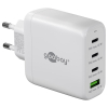 USB multipoort snellader | 4 poorten | USB-A & USB-C | 68W | GaN | Power Delivery | Wit LDR03678 - 1