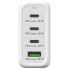 USB multipoort snellader | 4 poorten | USB-A & USB-C | 68W | GaN | Power Delivery | Wit LDR03678 - 2