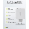 USB multipoort snellader | 4 poorten | USB-A & USB-C | 68W | GaN | Power Delivery | Wit LDR03678 - 3