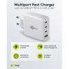 USB multipoort snellader | 4 poorten | USB-A & USB-C | 68W | GaN | Power Delivery | Wit LDR03678 - 4