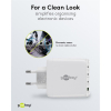 USB multipoort snellader | 4 poorten | USB-A & USB-C | 68W | GaN | Power Delivery | Wit LDR03678 - 7
