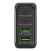 USB multipoort snellader | 4 poorten | USB-A & USB-C | 68W | GaN | Power Delivery | Zwart LDR03641 - 2