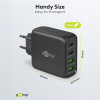USB multipoort snellader | 4 poorten | USB-A & USB-C | 68W | GaN | Power Delivery | Zwart LDR03641 - 4