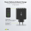 USB multipoort snellader | 4 poorten | USB-A & USB-C | 68W | GaN | Power Delivery | Zwart LDR03641 - 5