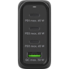 USB multipoort snellader | 4 poorten | USB-A & USB-C | 68W | GaN | Power Delivery | Zwart LDR03677 - 2
