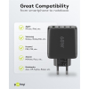 USB multipoort snellader | 4 poorten | USB-A & USB-C | 68W | GaN | Power Delivery | Zwart LDR03677 - 3