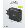 USB multipoort snellader | 4 poorten | USB-A & USB-C | 68W | GaN | Power Delivery | Zwart LDR03677 - 5