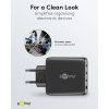 USB multipoort snellader | 4 poorten | USB-A & USB-C | 68W | GaN | Power Delivery | Zwart LDR03677 - 7