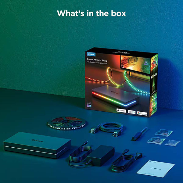 Govee AI Sync Box Kit | Geschikt voor 55-65 inch TV's | Wi-Fi, Bluetooth + Matter LGO00150 - 2