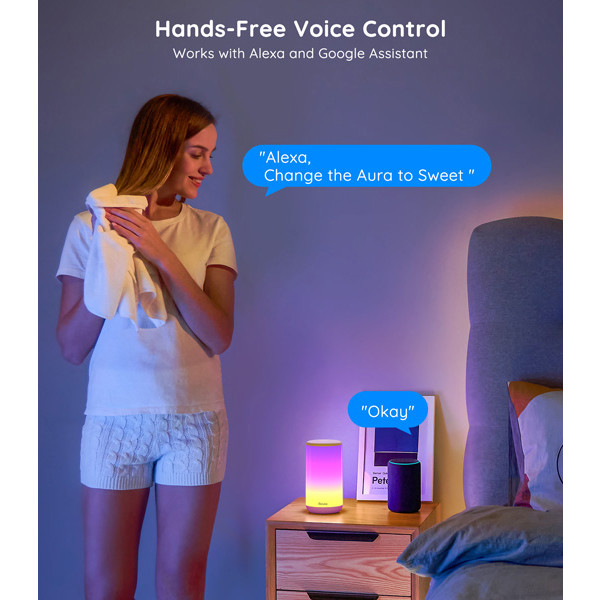 Govee Aura RGBICWW Desk Lamp | Wi-Fi + Bluetooth | Wit  LGO00133 - 7