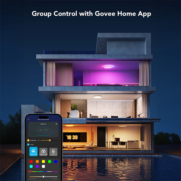 Govee Ceiling Light | Ø 30 | RGBICWW | Wi-Fi + Matter LGO00189 - 6