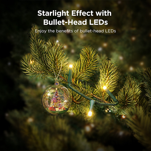 Govee Christmas Sparkle String Lights  | 30 meter | RGBWIC | 375 lampjes | WiFi LGO00210 - 6