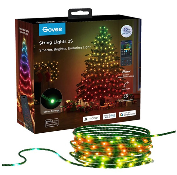 Govee Christmas String Lights 2S | 20 meter | RGBWIC | IP65 | 15W LGO00191 - 1