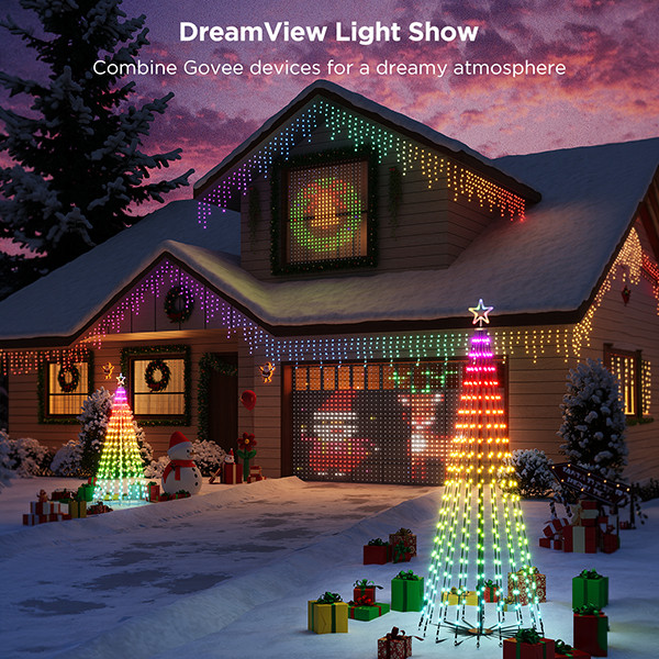 Govee Cone Tree Lights | 182 cm | RGBIC | 316 lampjes | WiFi | 15W LGO00209 - 5