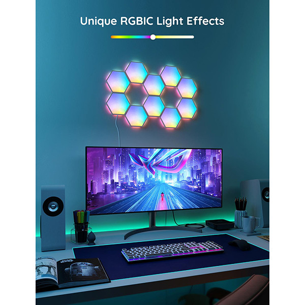 Govee Glide Hexa Light Panels | Wi-Fi + Bluetooth | 10 panelen  LGO00121 - 5
