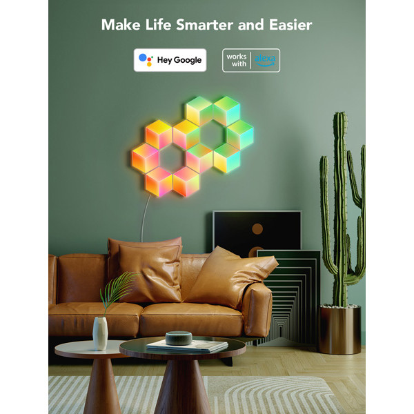 Govee Glide Hexa Pro LED Light Panels | Wi-Fi + Bluetooth | 10 panelen  LGO00122 - 6