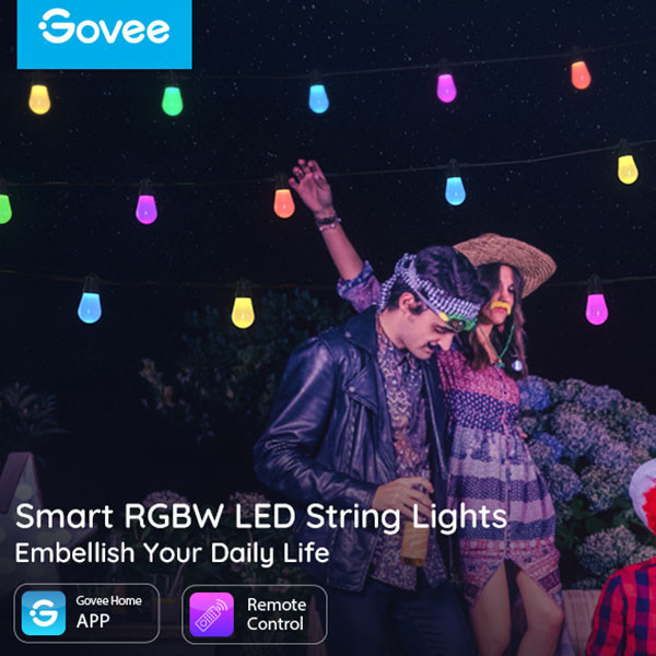 Govee LED Bulb String Lights 15 meter | RGBW | 15 lampjes  LGO00174 - 5
