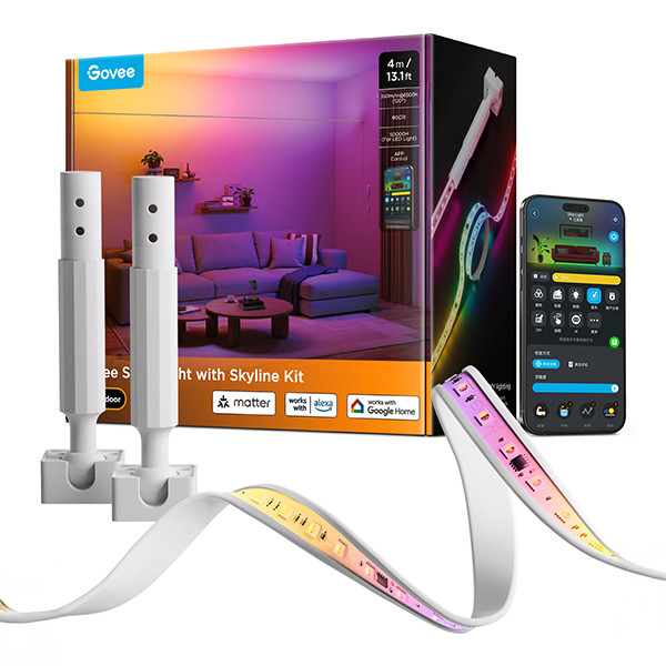 Govee LED Strip Light with Skyline Kit | Wi-Fi, Bluetooth + Matter | 4 meter LGO00182 - 1