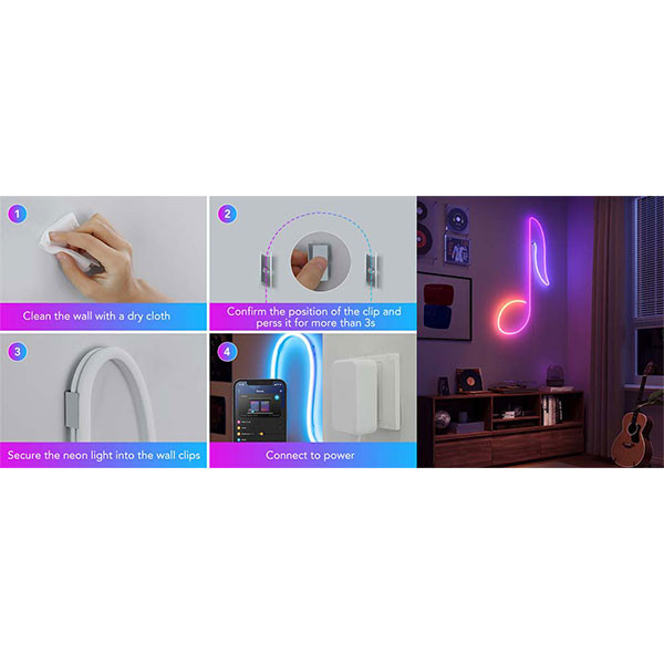 Govee Neon Rope Light 2 Bracket | Wit | 20 stuks  LGO00162 - 4