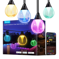 Govee Outdoor Clear Bulb String Lights 20 meter | Wi-Fi + Bluetooth | RGBIC | 20 lampjes  LGO00177