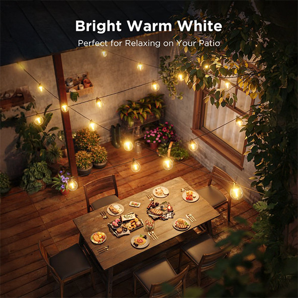 Govee Outdoor Clear Bulb String Lights 20 meter | Wi-Fi + Bluetooth | RGBIC | 20 lampjes  LGO00177 - 3