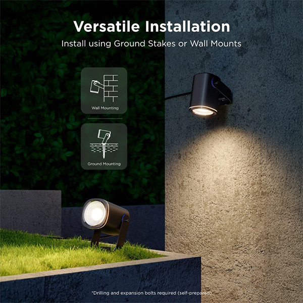 Govee Outdoor Spotlights 2 | Wi-Fi + Bluetooth | 2 stuks  LGO00176 - 2