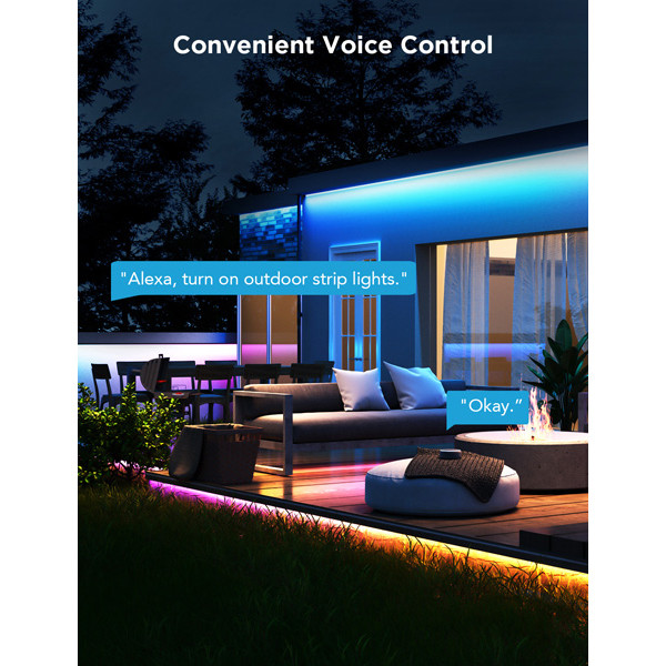 Govee Phantasy Outdoor LED RGBICWW Strip Lights | Wi-Fi + Bluetooth | 10 meter  LGO00135 - 6