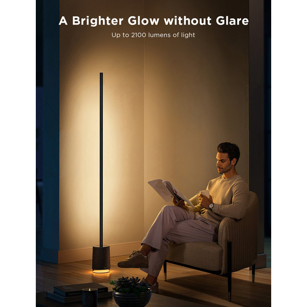 Govee RGBICWW Smart Corner Floor Lamp Pro met speaker | Wi-Fi, Bluetooth | Zwart  LGO00130 - 10