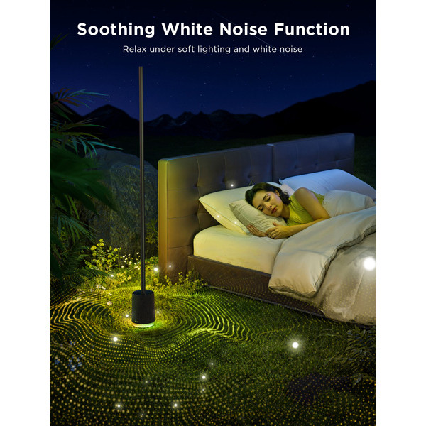 Govee RGBICWW Smart Corner Floor Lamp Pro met speaker | Wi-Fi, Bluetooth | Zwart  LGO00130 - 8