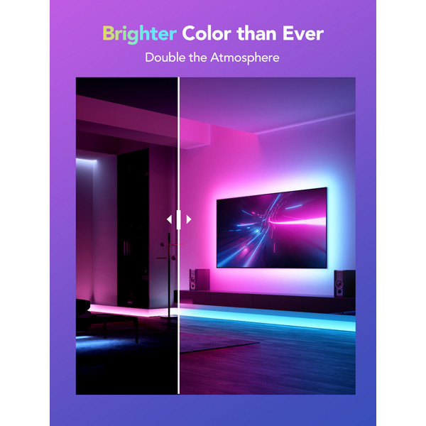 Govee RGBICW Smart LED Strip lights M1 | Wi-Fi + Bluetooth, Matter | 5 meter  LGO00114 - 2