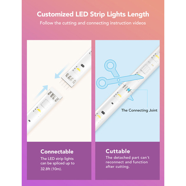 Govee RGBICW Smart LED Strip lights M1 | Wi-Fi + Bluetooth, Matter | 5 meter  LGO00114 - 3