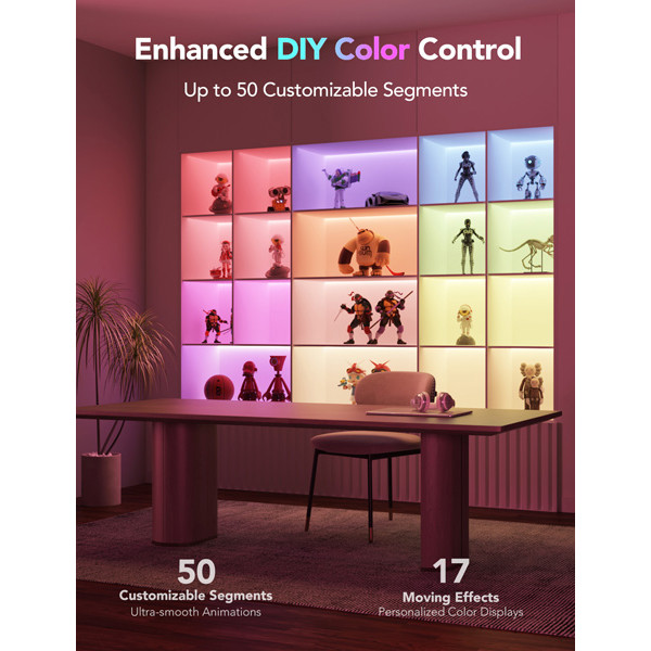 Govee RGBICW Smart LED Strip lights M1 | Wi-Fi + Bluetooth, Matter | 5 meter  LGO00114 - 7