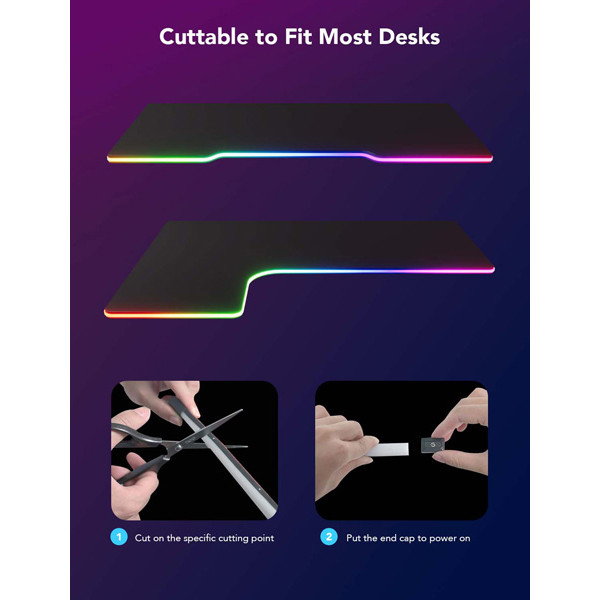 Govee RGBIC LED Neon Rope Lights voor bureaus | Wi-Fi + Bluetooth | 3 meter  LGO00118 - 6