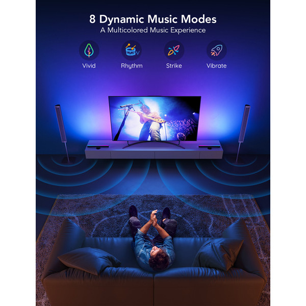 Govee RGBIC TV Light Bars | Geschikt voor 45-70 inch TV's | 2 stuks  LGO00102 - 5