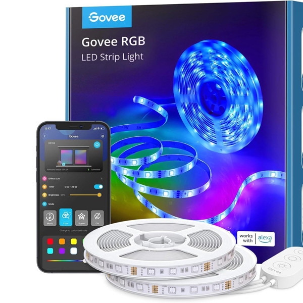 Govee RGB Smart LED Strip lights | Wi-Fi + Bluetooth | 10 meter  LGO00107 - 1