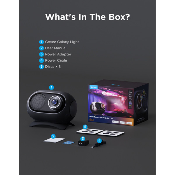 Govee Smart Galaxy Light Projector 2 Pro | WiFi + Matter LGO00192 - 8