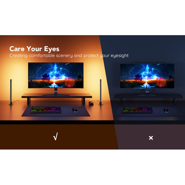 Govee Smart Gaming Light Bars | Wi-Fi + Bluetooth | 2 stuks LGO00101 - 3