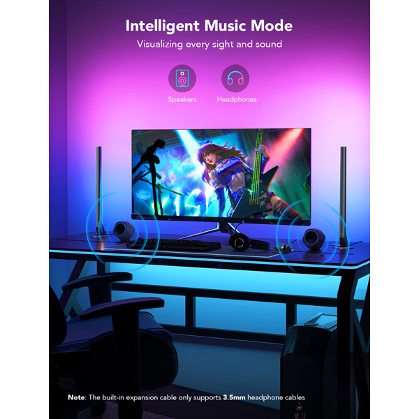Govee Smart Gaming Light Bars | Wi-Fi + Bluetooth | 2 stuks LGO00101 - 7