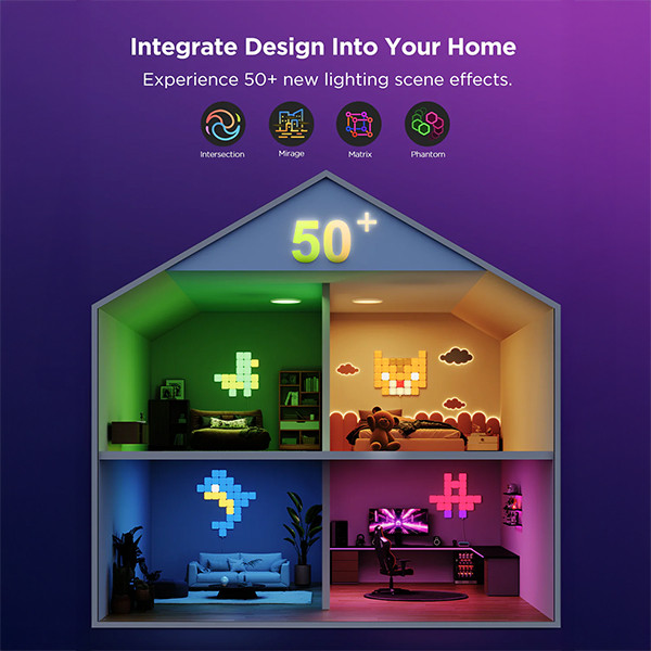 Govee Smart Mini Panel Lights | Wi-Fi + Bluetooth | 10 stuks  LGO00175 - 3