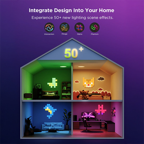 Govee Smart Mini Panel Lights | Wi-Fi + Bluetooth | 10 stuks  LGO00175 - 3