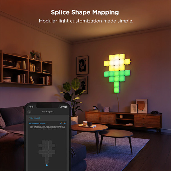 Govee Smart Mini Panel Lights | Wi-Fi + Bluetooth | 10 stuks  LGO00175 - 2